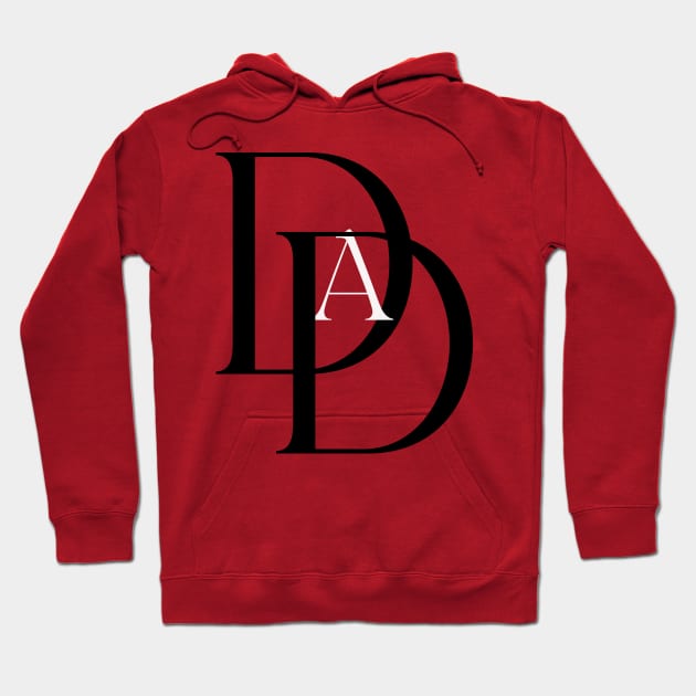 Dad-Devil (text only, black) Hoodie by Damn_Nation_Inc